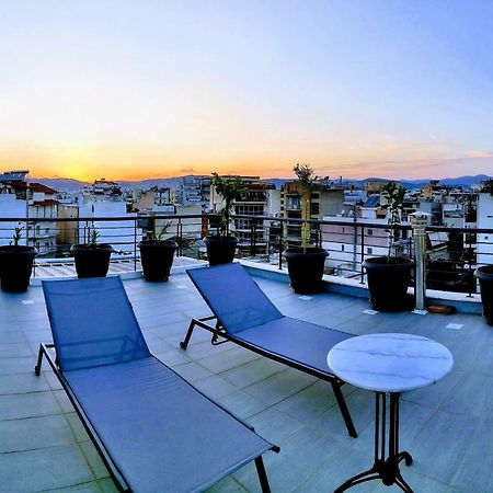 Elegant Bright Apartment With Acropolis View Terrace Athen Eksteriør bilde
